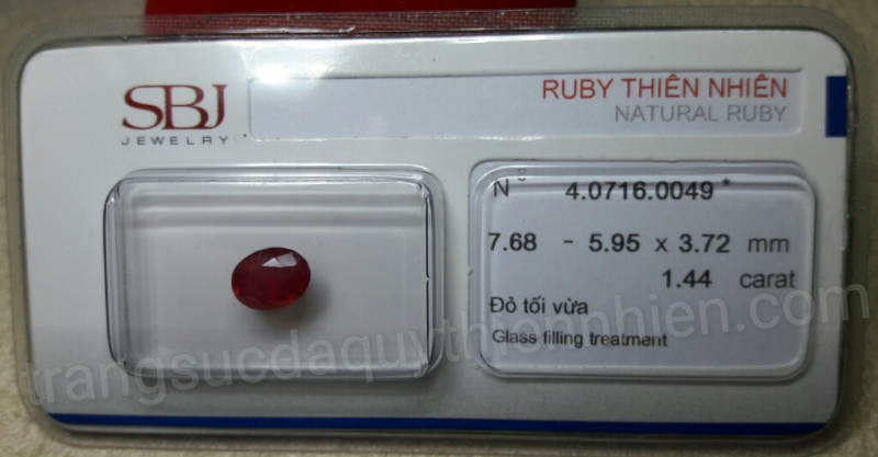 Ruby thiên nhiên - MS: RU012 Ruby thiên nhiên - MS: RU012