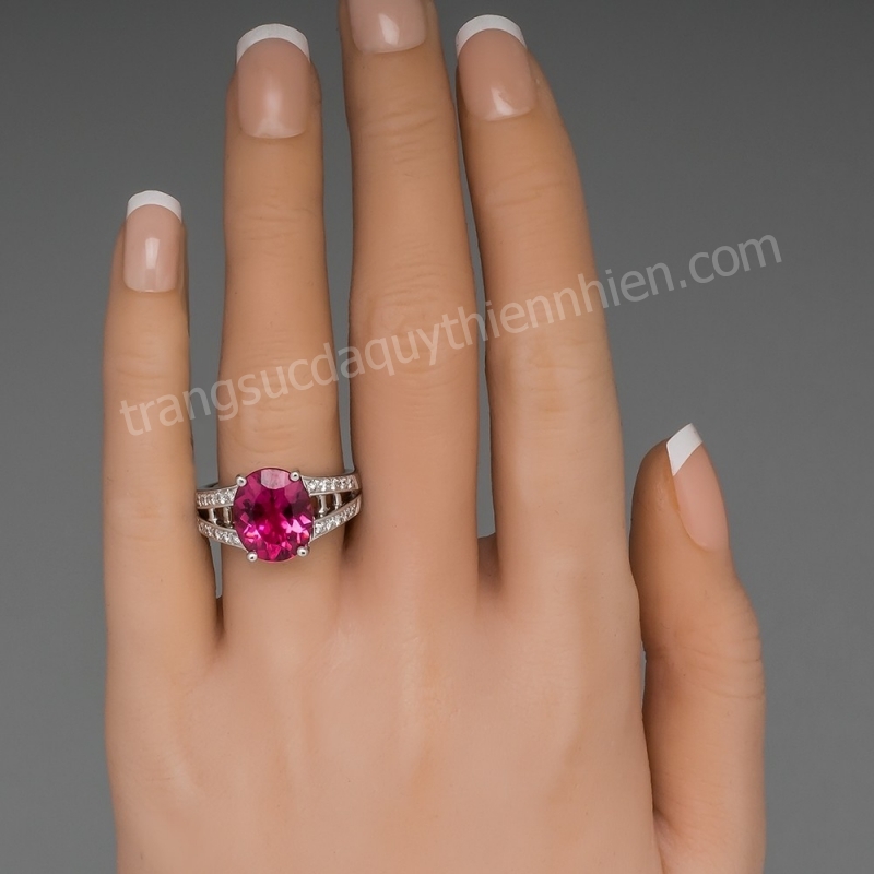 Nhẫn đá Garnet Rhodolite thiên nhiên - MS : GAHRW061 Nhẫn đá Garnet Rhodolite thiên nhiên - MS : GAHRW061