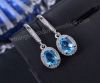 Bông tai đá Topaz thiên nhiên - MS: BTOER020 - anh 1 Bông tai đá Topaz thiên nhiên - MS: BTOER020 - anh 1