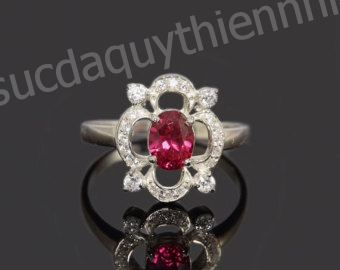 Nhẫn đá Ruby thiên nhiên - MS: RURW074 Nhẫn đá Ruby thiên nhiên - MS: RURW074