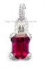 Mặt dây chuyền đá Garnet Rhodolite thiên nhiên - MS: TOURPE011