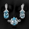Bộ trang sức đá Topaz thiên nhiên - MS: TOSET009