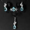 Bộ trang sức đá Topaz thiên nhiên - MS: TOSET008