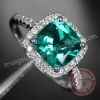 Nhẫn đá Hydrothermal Emerald  - MS: EMRW018
