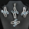 Bộ trang sức đá Topaz thiên nhiên - MS: TOSET015
