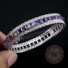 Vòng tay đá Amethyst thiên nhiên - MS: GEBAW034