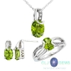 Bộ trang sức đá Peridot thiên nhiên - MS: PESET004