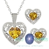 Bộ trang sức đá Citrine thiên nhiên - MS: CITSET003