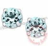 Bông tai đá Aquamarine thiên nhiên - MS: GEAQER018