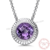 Mặt dây chuyền đá Amethyst thiên nhiên - MS: GEAMP040