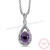 Mặt dây chuyền đá Amethyst thiên nhiên - MS: GEAMP041