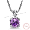 Mặt dây chuyền đá Amethyst thiên nhiên - MS: GEAMP042