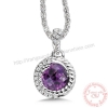 Mặt dây chuyền đá Amethyst thiên nhiên - MS: GEAMP045