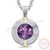 Mặt dây chuyền đá Amethyst thiên nhiên - MS: GEAMP049