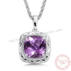 Mặt dây chuyền đá Amethyst thiên nhiên - MS: GEAMP053
