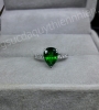 Nhẫn đá Hyroxit Emerald - MS: XTEMRW003