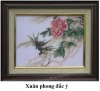 Tranh đá quý Lục Yên \"XUÂN PHONG ĐẮC Ý\" size 30x40cm