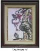 Tranh đá quý Lục Yên \"UNG DUNG TỰ TẠI\" size 30x40cm
