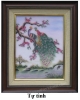 Tranh đá quý Lục Yên \"TỰ TÌNH\" size 30x40cm