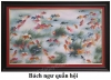 Tranh đá quý Lục Yên \"BÁCH NHƯ QUẦN HỘI\" Size 70x120cm