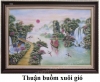 Tranh đá quý Lục Yên \"THUẬN BUỒM XUÔI GIÓ\" Size 80x120cm