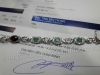 Lắc tay đá Emerald thiên nhiên - MS: GEBAW043