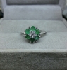 Nhẫn đá Emerald Ngọc lục bảo thiên nhiên - MS: XTEMRW004