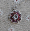 Mặt dây chuyền đá Garnet Rhodolite thiên nhiên - MS: TOURPE013