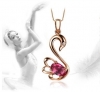 Mặt dây chuyền đá Garnet Rhodolite thiên nhiên - MS: TOURPE017