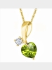 Mặt dây chuyền đá Peridot thiên nhiên - MS: PEPE018