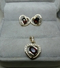 Bộ trang sức đá Garnet thiên nhiên - MS: GARSET006