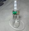 [Hàng đặt] Nhẫn đá Emerald Ngọc lục bảo thiên nhiên - MS:XTEMRW006