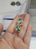 [Hàng đặt] Bông tai đá Zircon thiên nhiên