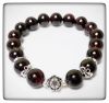 CHUỖI ĐÁ GARNET THIÊN NHIÊN + CHARM BẠC CAO CẤP - MS: GEP047