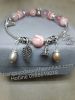 CHUỖI ĐÁ ĐÀO HOA RHODOCHROSITE - THẠCH ANH HỒNG THIÊN NHIÊN + CHARM BẠC CAO CẤP - MS: GEP057