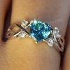 Nhẫn đá Topaz thiên nhiên - MS: TORW047