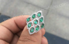 Nhẫn đá Emerald Ngọc lục bảo thiên nhiên - MS: XTEMRW007