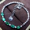 Lắc tay đá Emerald thiên nhiên - MS: GEBAW055