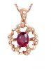 Mặt dây chuyền đá Ruby thiên nhiên - MS: RUPE058