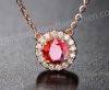 Mặt dây chuyền đá Ruby thiên nhiên - MS: RUPE060