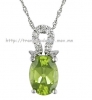 Mặt dây chuyền đá Peridot thiên nhiên - MS: PEPE002