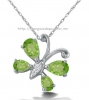 Mặt dây chuyền đá Peridot thiên nhiên - MS: PEPE004