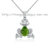 Mặt dây chuyền đá Peridot thiên nhiên - MS: PEPE005