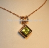 Mặt dây chuyền đá Peridot thiên nhiên - MS: PEPE007