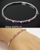 Vòng tay đá Topaz hồng đậm - MS: TOBAN002