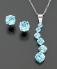 Bộ trang sức đá Topaz thiên nhiên - MS: TOSET003
