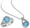 Bộ trang sức đá Topaz thiên nhiên - MS: TOSET005