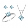 Bộ trang sức đá Topaz thiên nhiên - MS: TOSET006