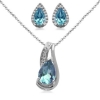 Bộ trang sức đá Topaz thiên nhiên - MS: TOSET007