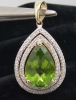 Mặt dây chuyền đá Peridot thiên nhiên - MS: PEPE008